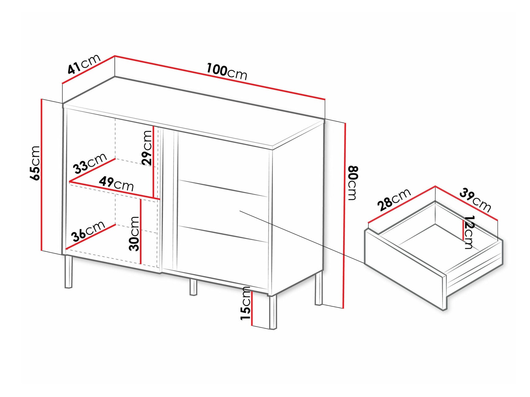 Chest of drawers Toledo K104