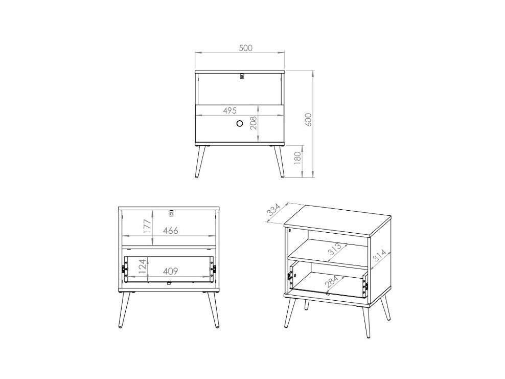 Sengebord Veslomi 109