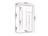 Wall mounted display cabinet Nashville B105
