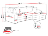 Hjørnesofa Comfivo 135