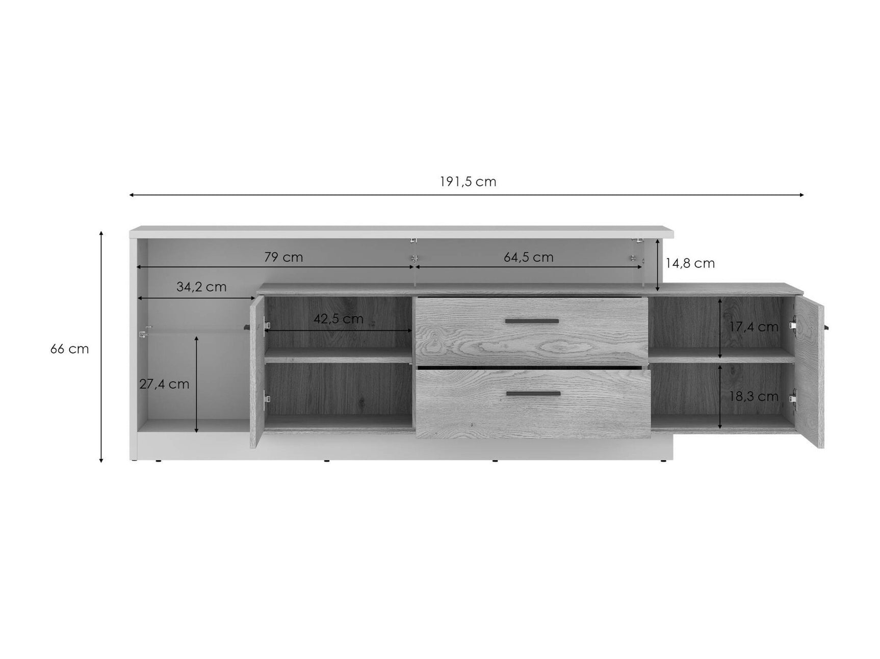 TV-bord Ontario 137