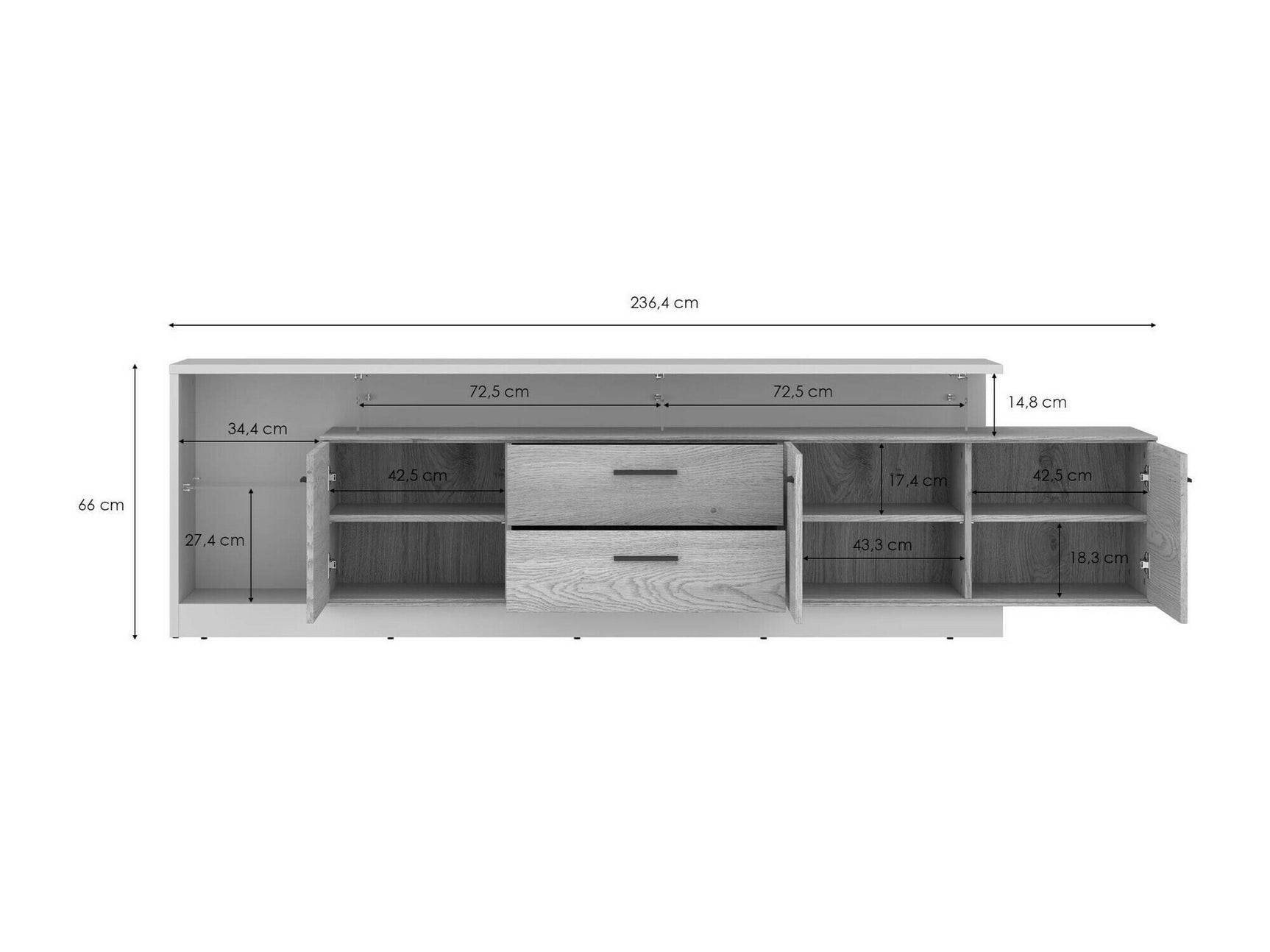 TV-bord Ontario 138