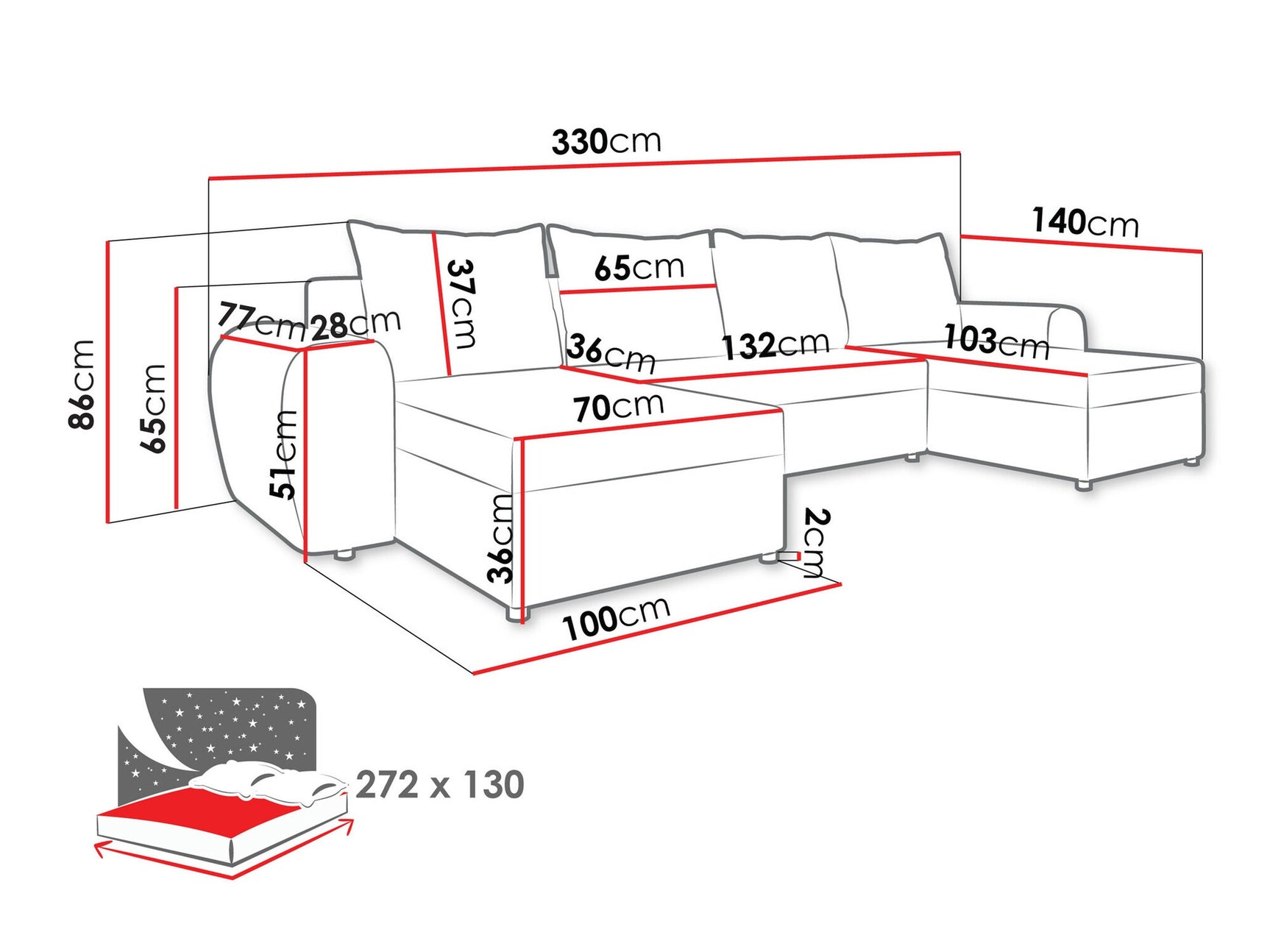 Hjørnesofa Memphis 149