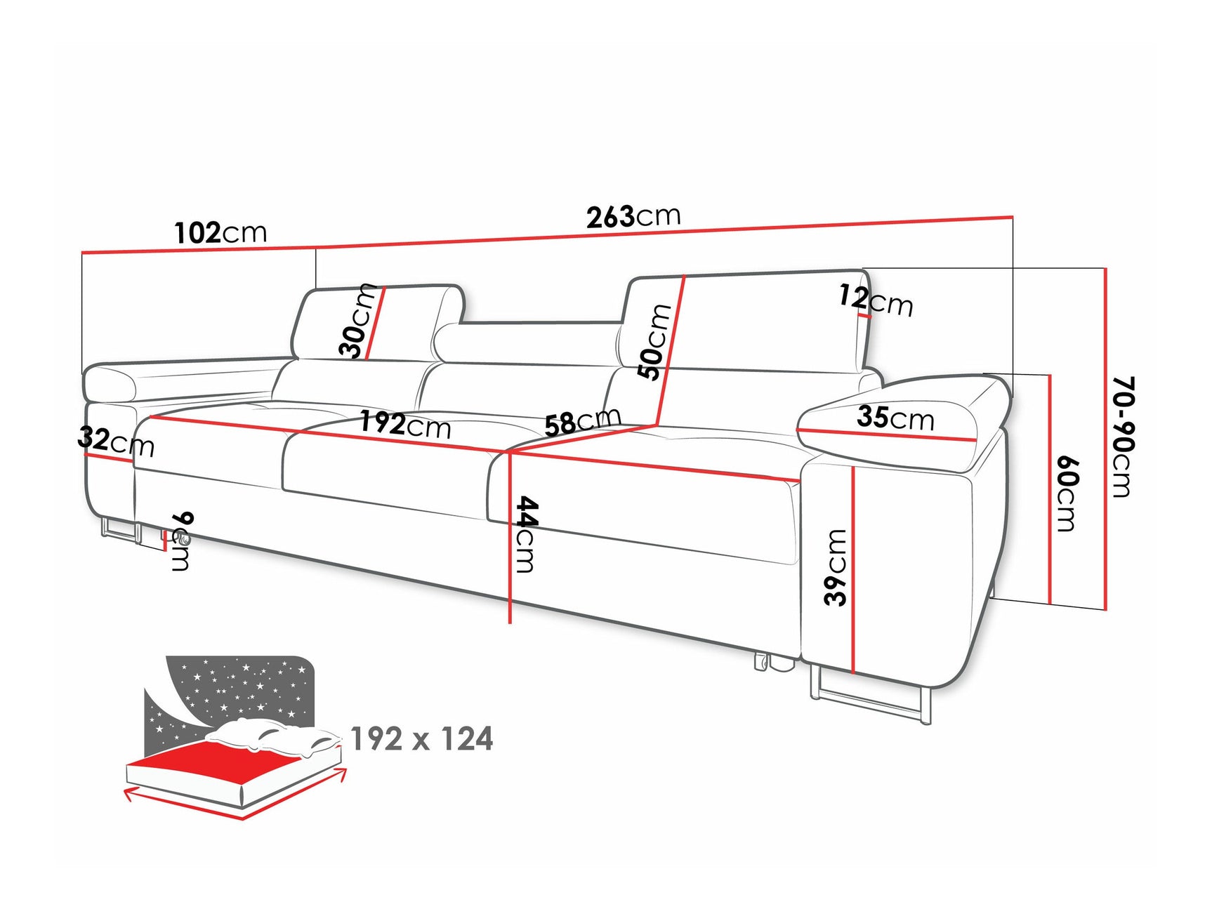 Sovesofa Comfivo S108