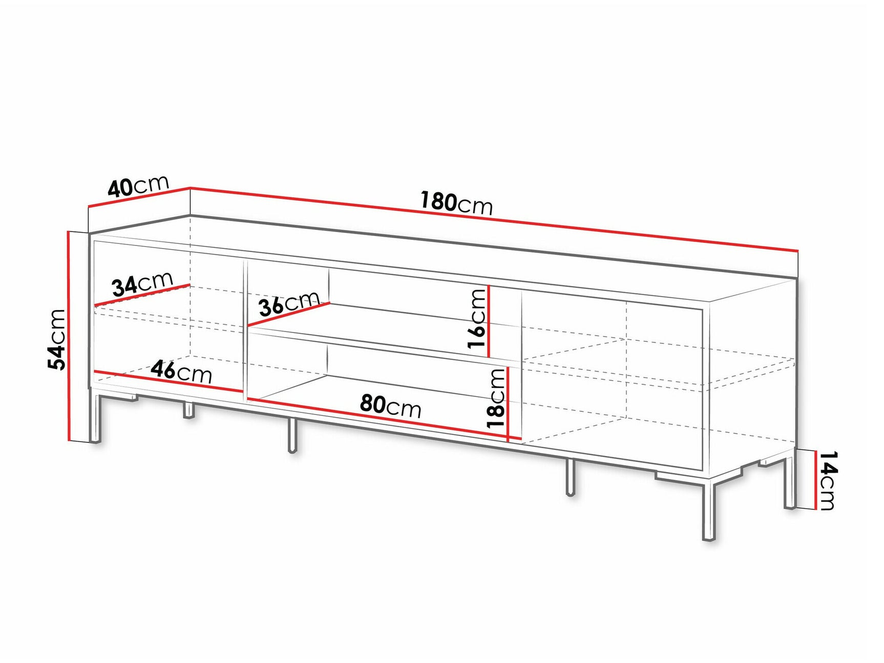 TV stand Charlotte AE105