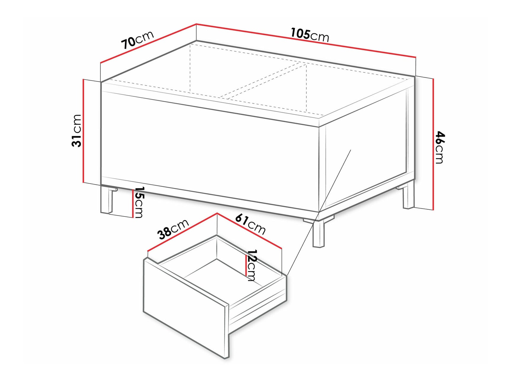 Coffee table Toledo AF104
