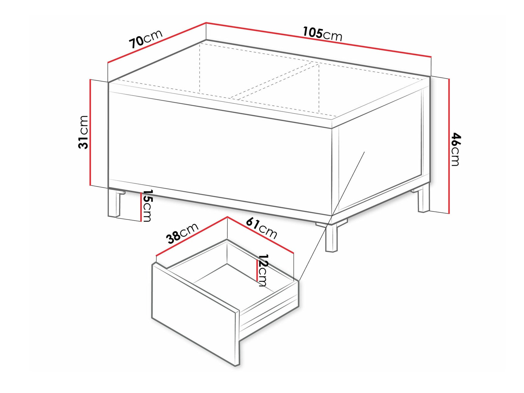Coffee table Toledo AF104