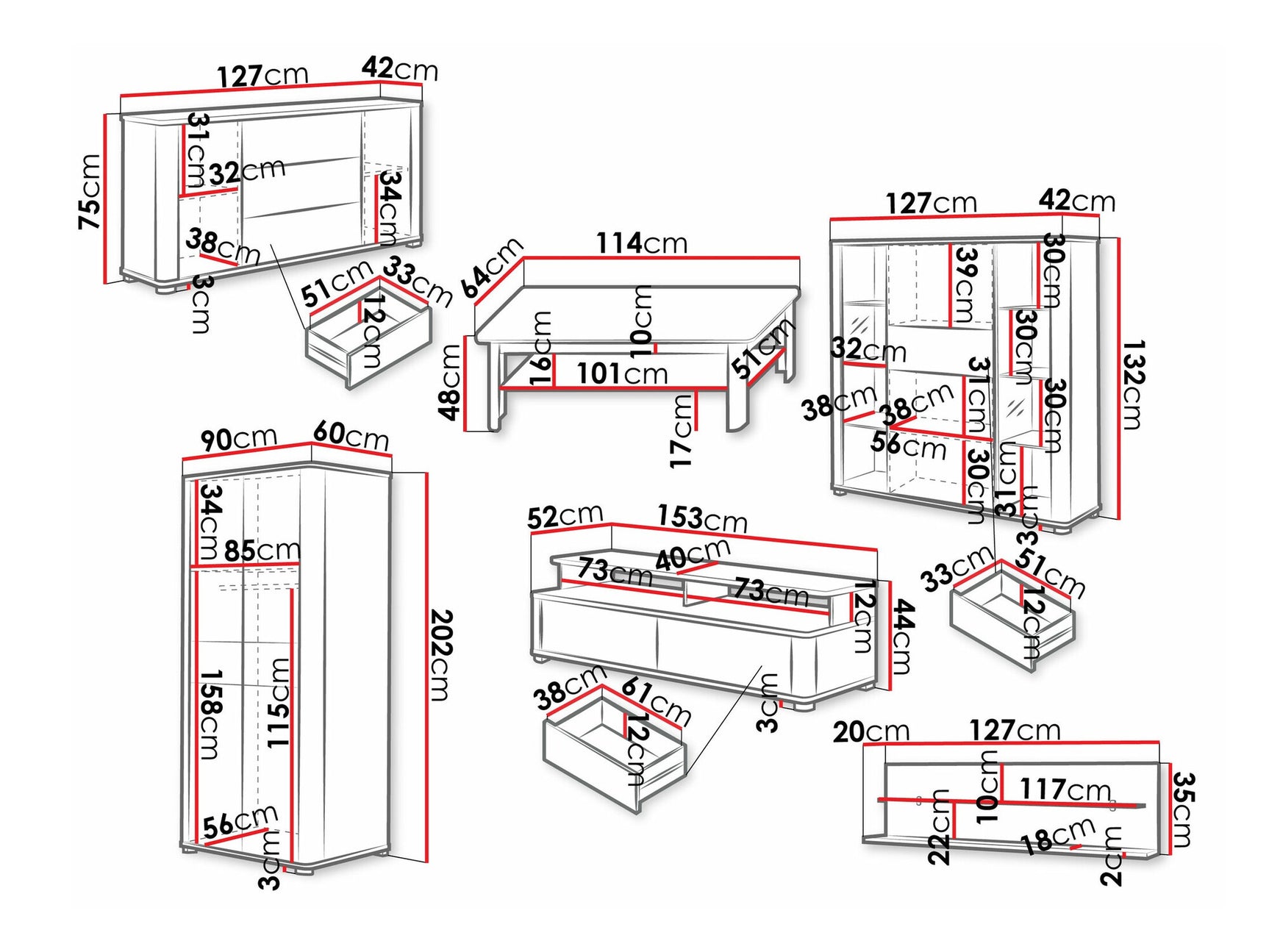 Living room set Toledo AG107