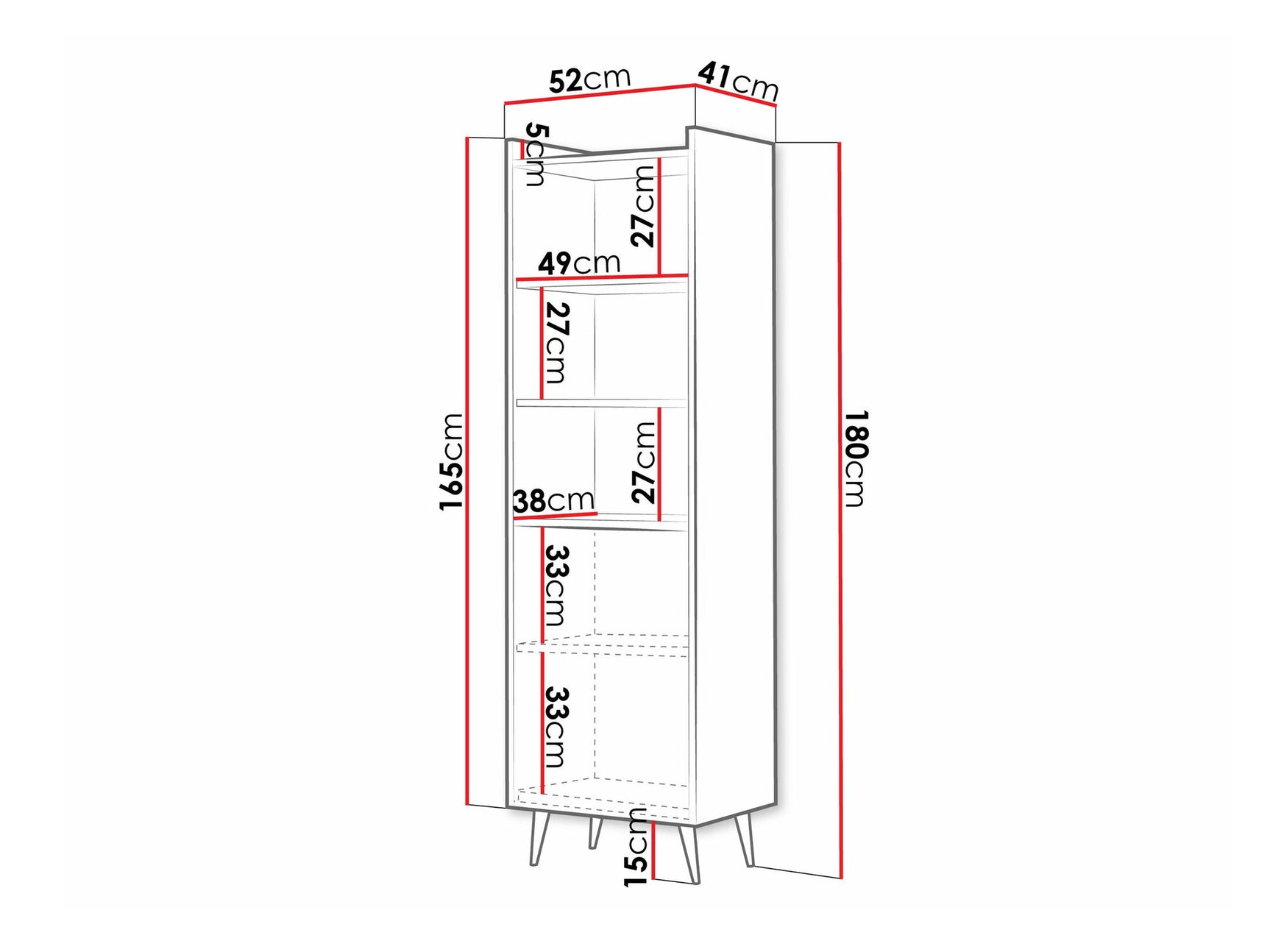 Bookcase Toledo AH100
