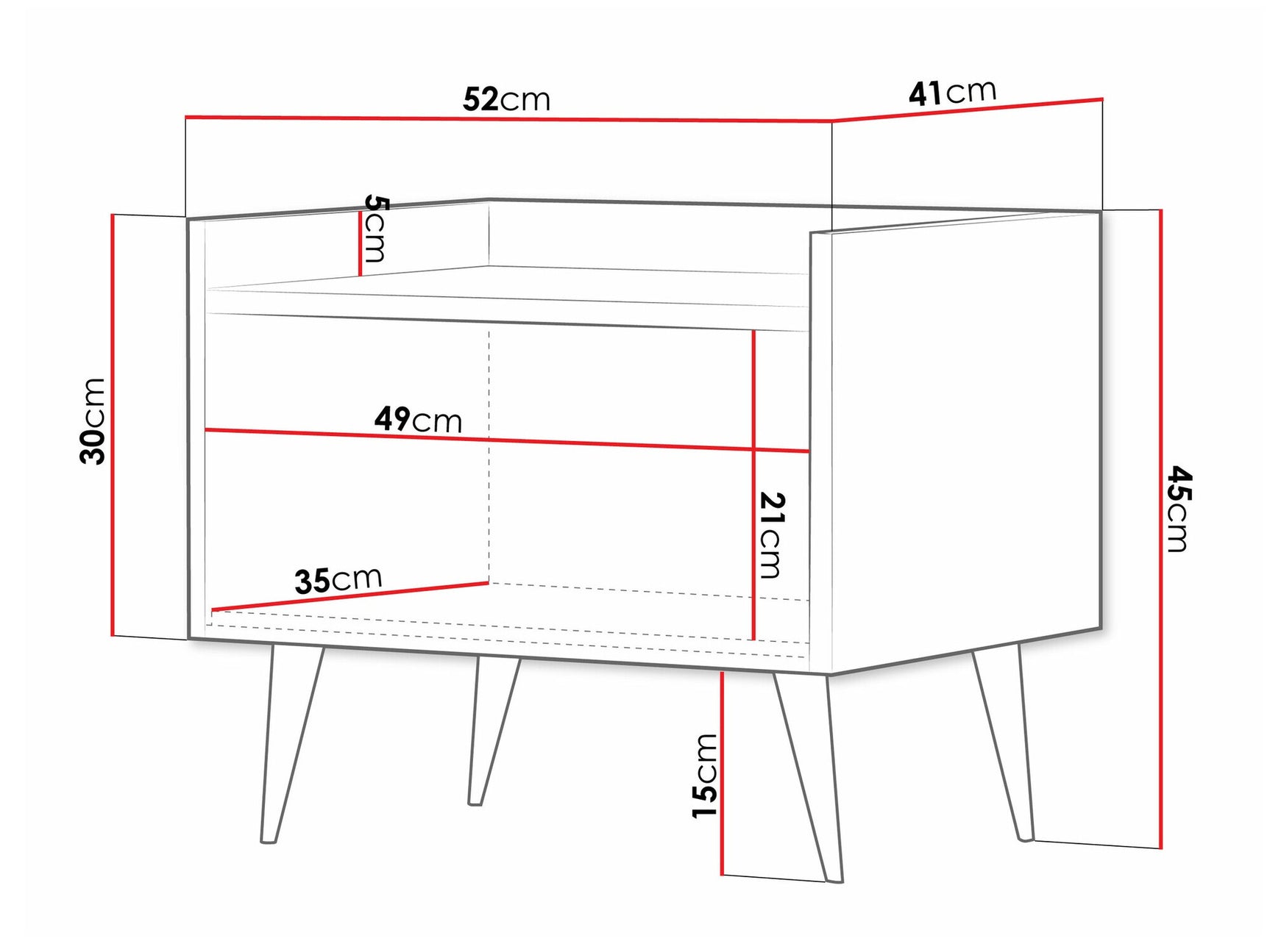 Bedside table Toledo AH107