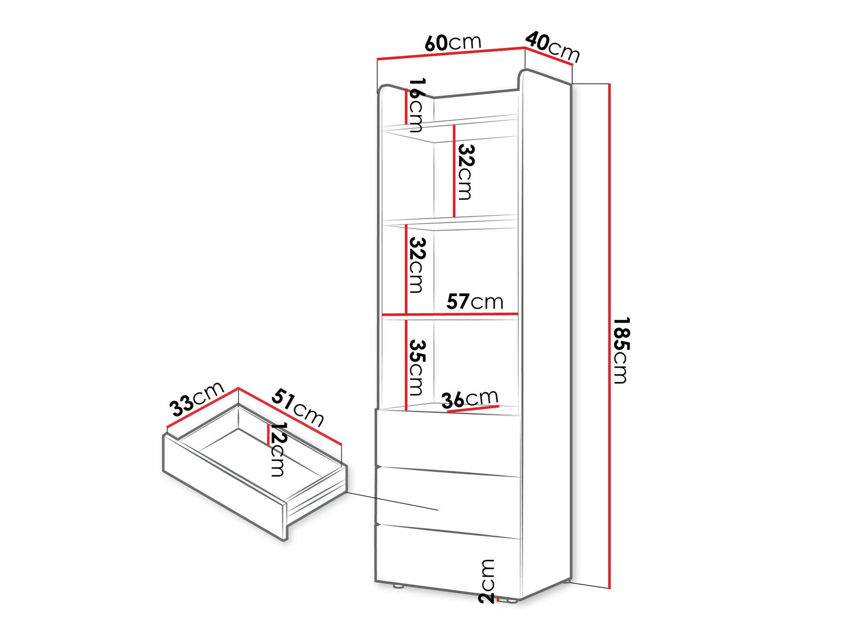 Bookcase Domcali 104