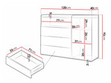 Chest of drawers Domcali 108