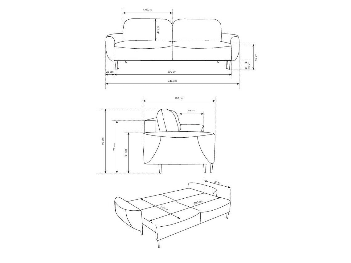 Sovesofa Kingston 142