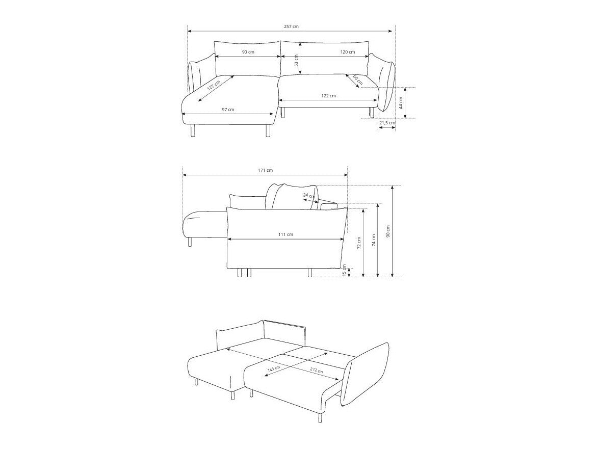 Hjørnesofa Kingston 145