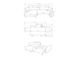 Hjørnesofa Kingston 145
