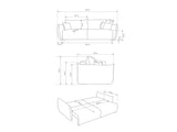 Sovesofa Kingston 150