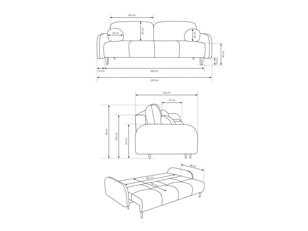 Sovesofa Kingston 151