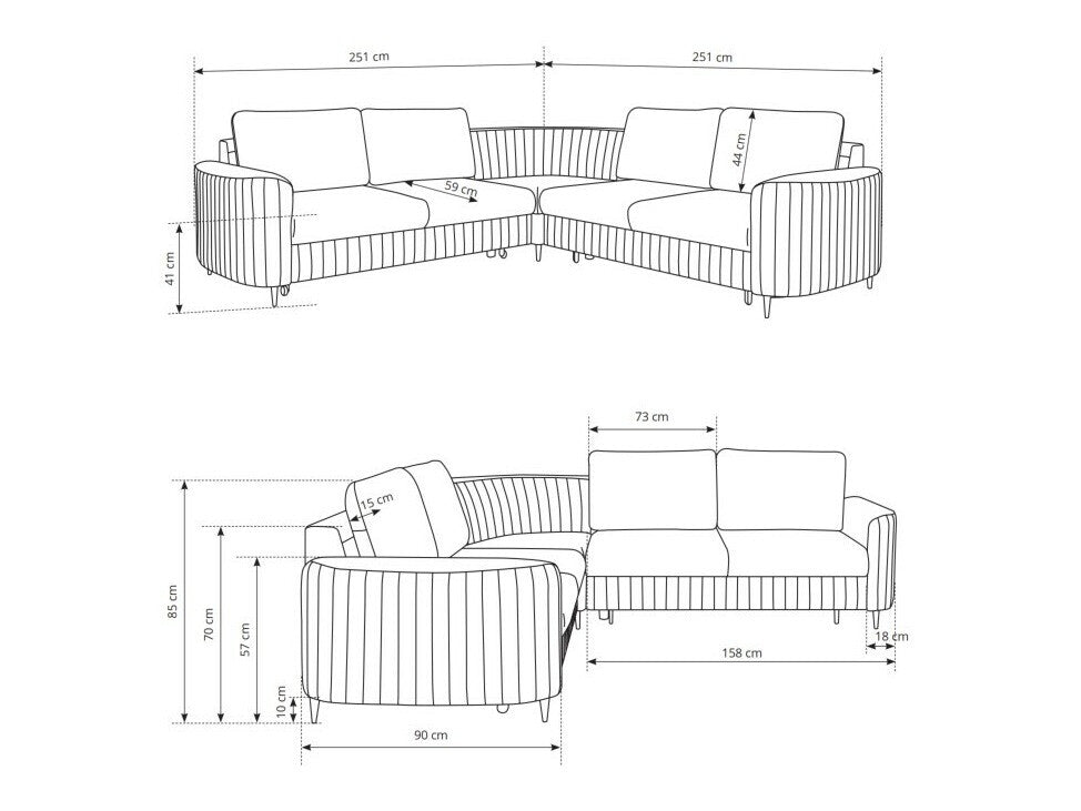 Hjørnesofa Kingston 157