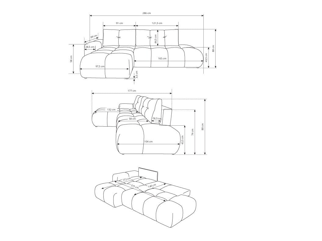 Hjørnesofa Kingston 156