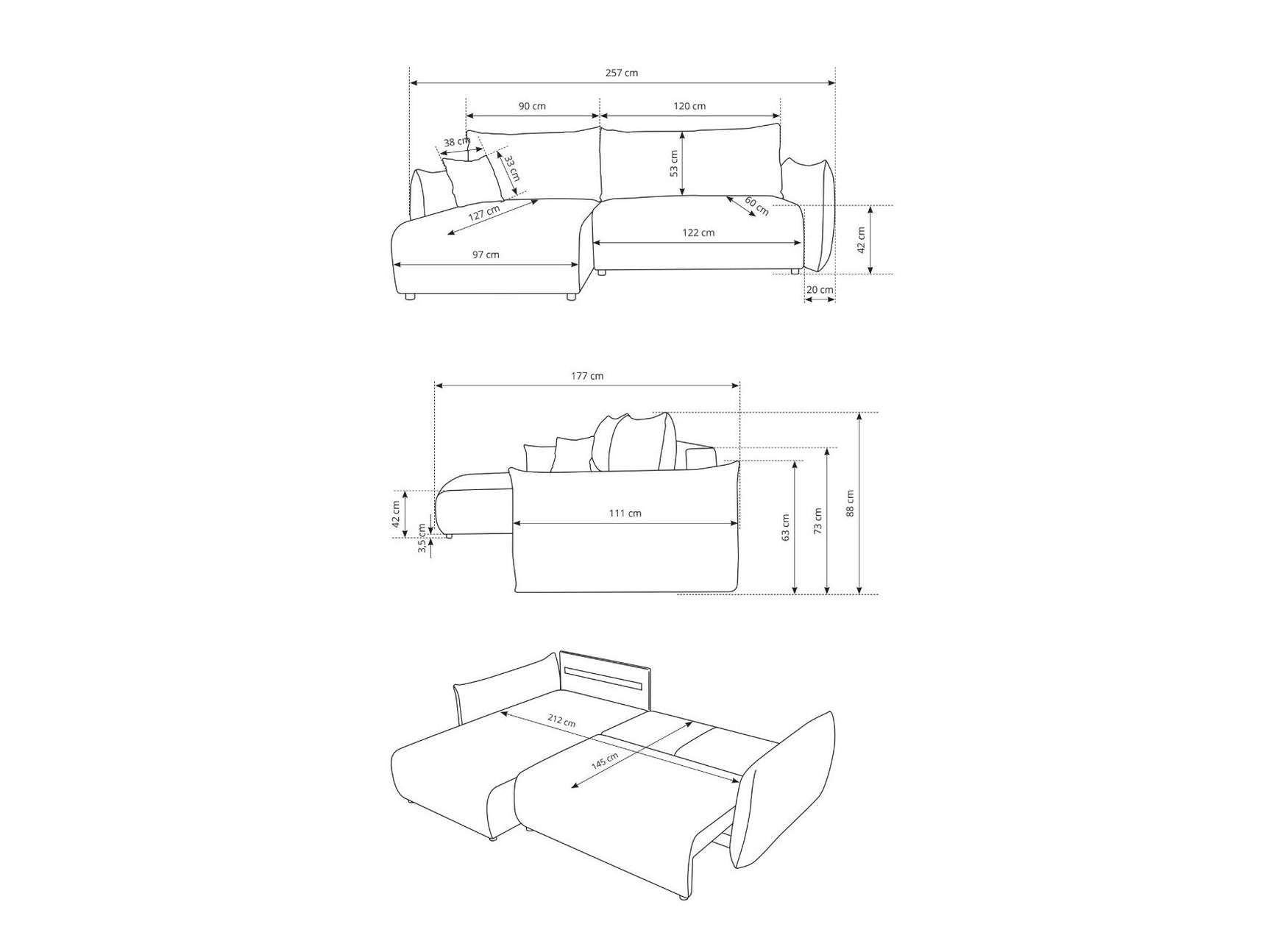 Hjørnesofa Kingston 153