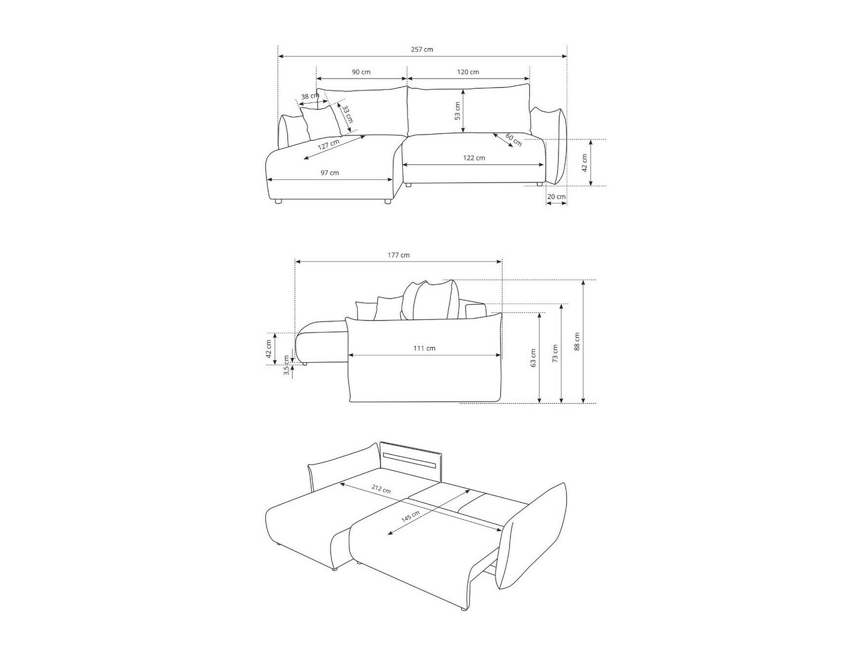 Hjørnesofa Kingston 153