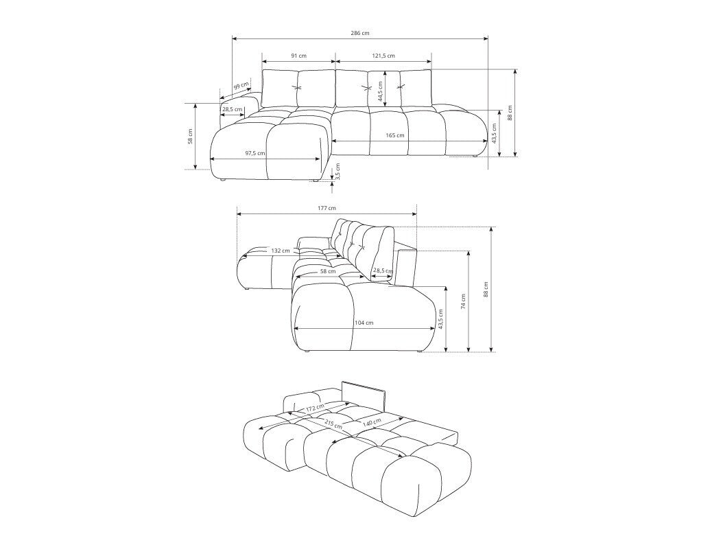 Hjørnesofa Kingston 156