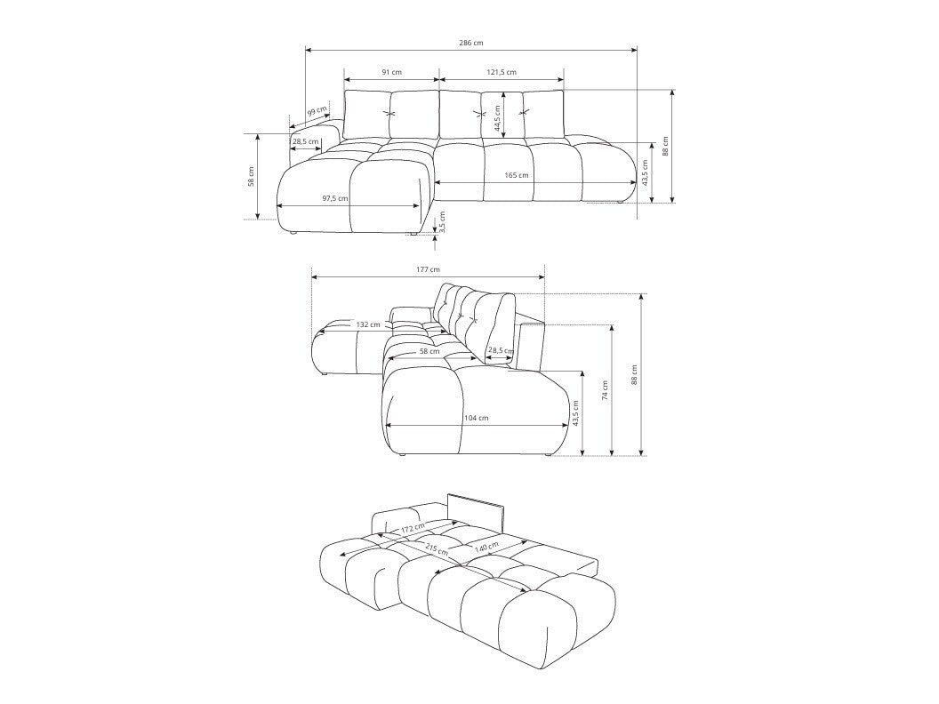 Hjørnesofa Kingston 156
