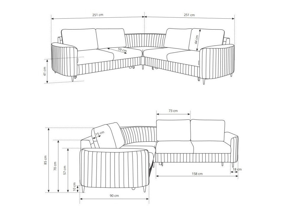 Hjørnesofa Kingston 157