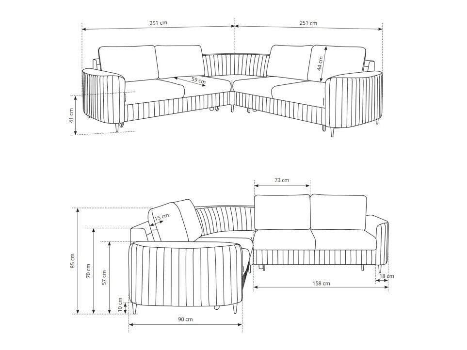 Hjørnesofa Kingston 157