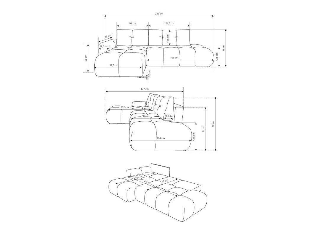 Hjørnesofa Kingston 156