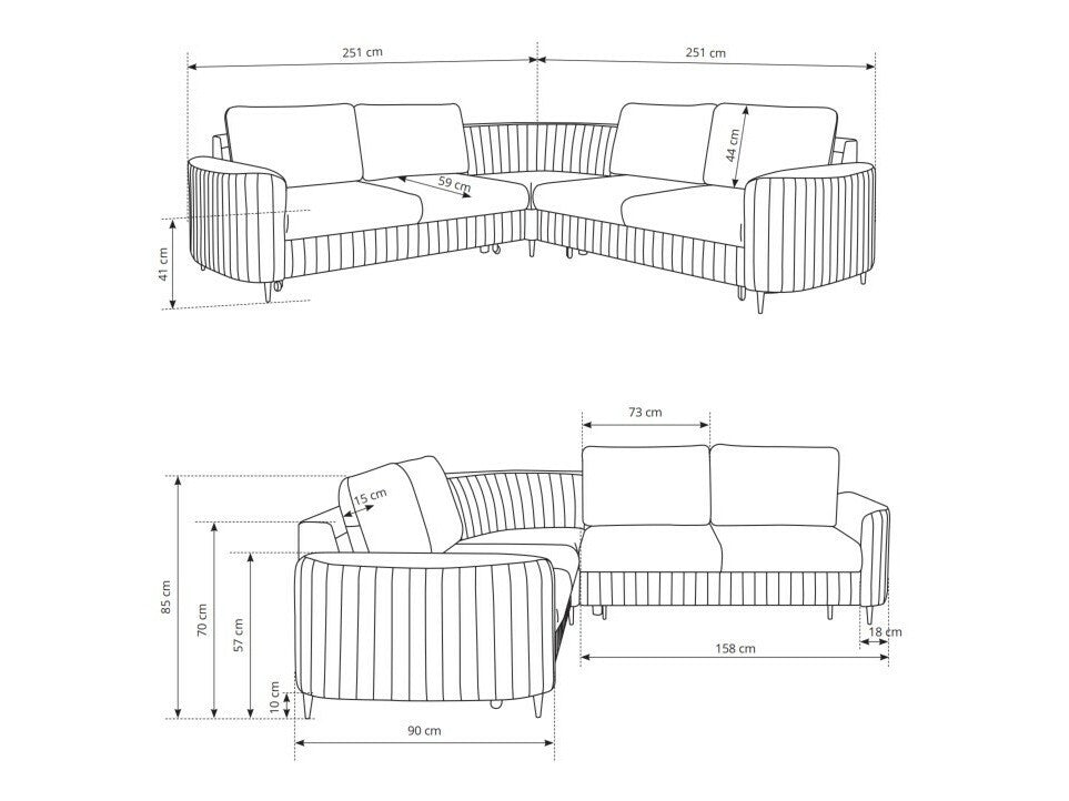 Hjørnesofa Kingston 157