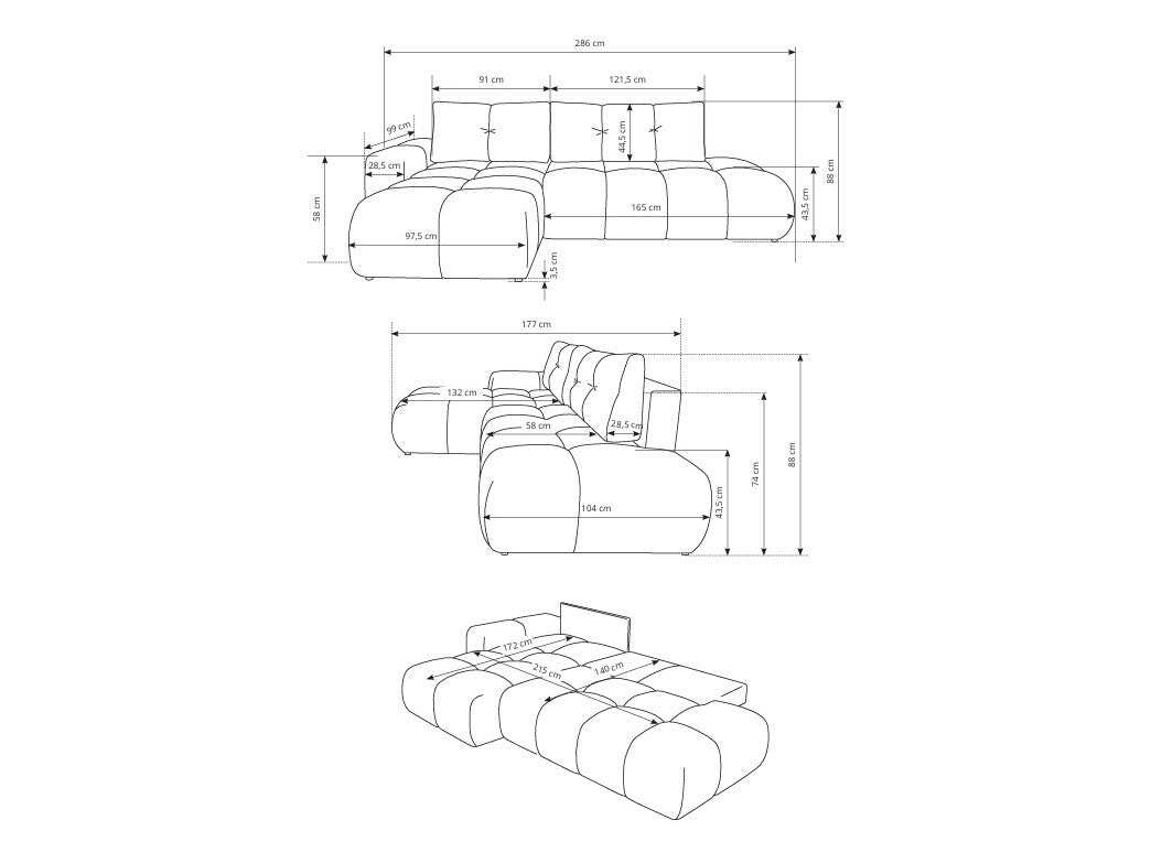 Hjørnesofa Kingston 156
