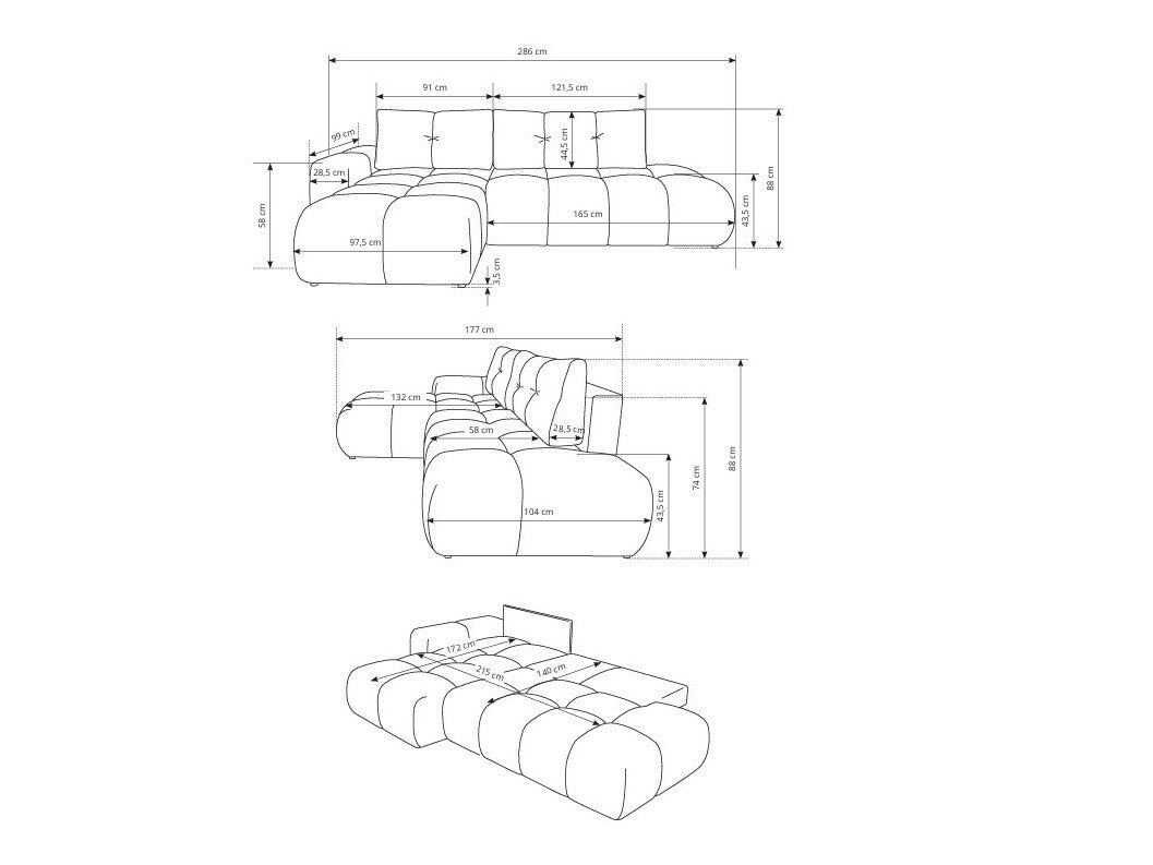 Hjørnesofa Kingston 156
