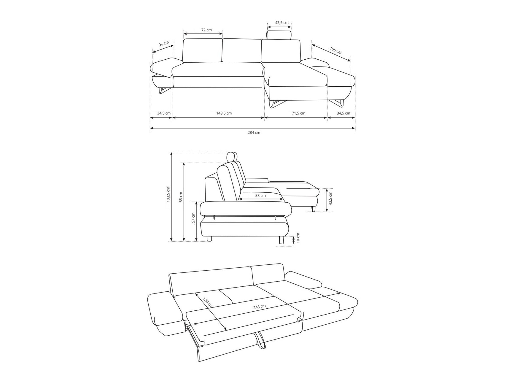 Hjørnesofa Kingston 161