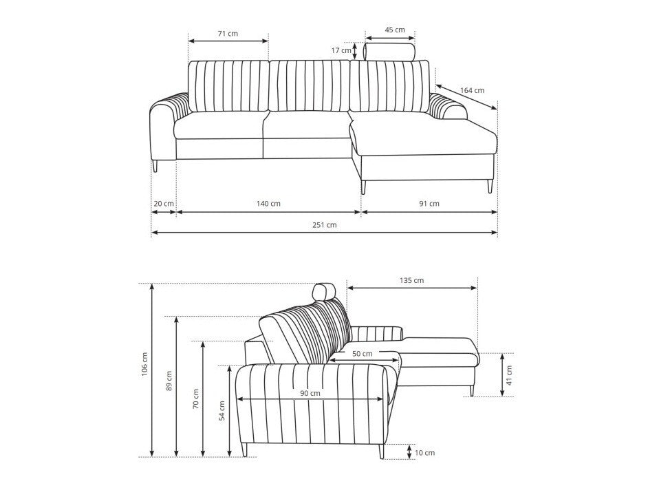 Hjørnesofa Kingston 165