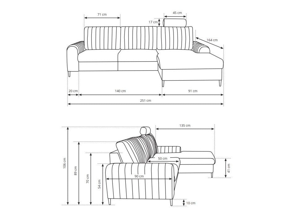 Hjørnesofa Kingston 165