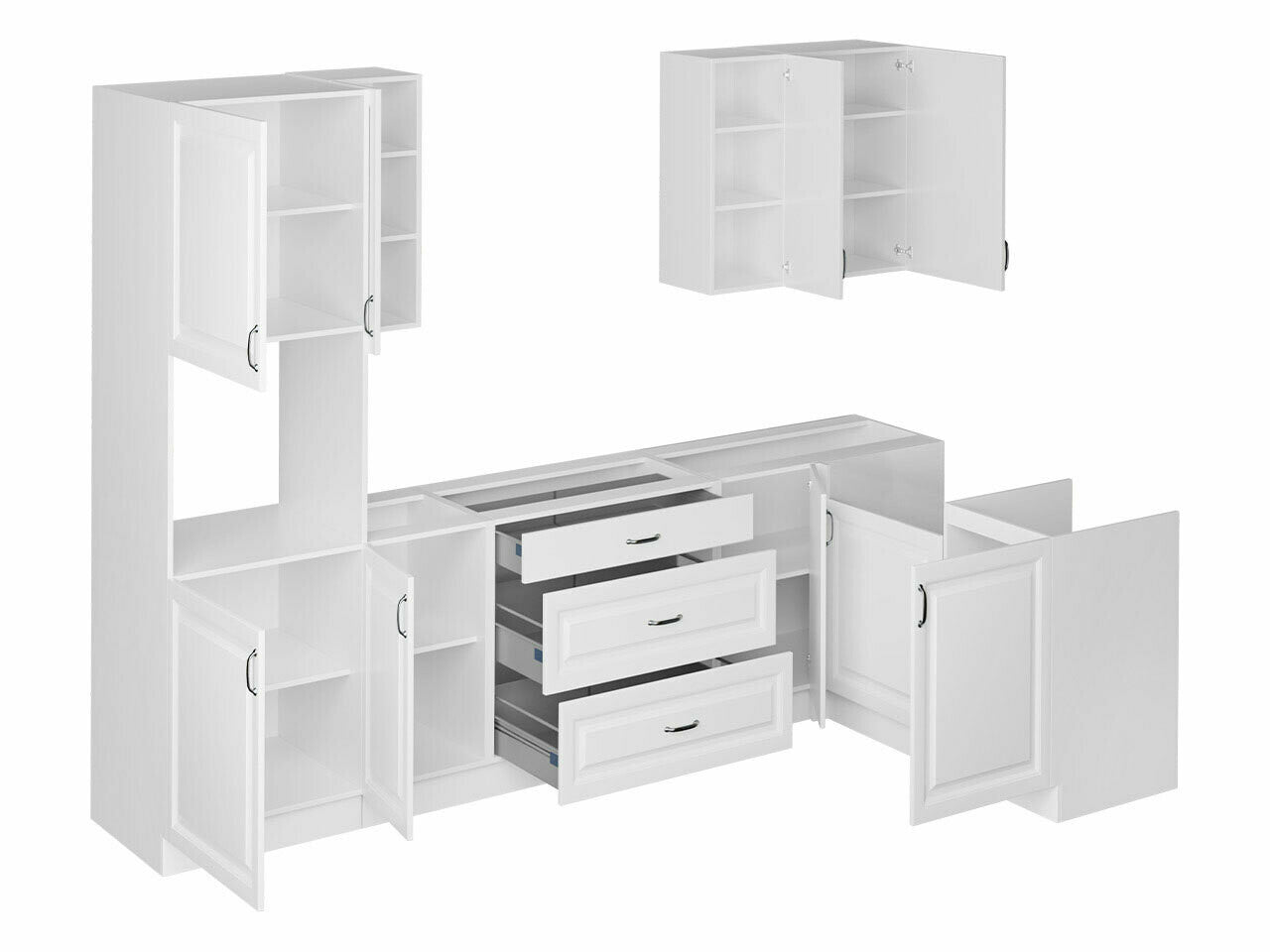 Modulopbygget køkkensæt Retro Grey 148