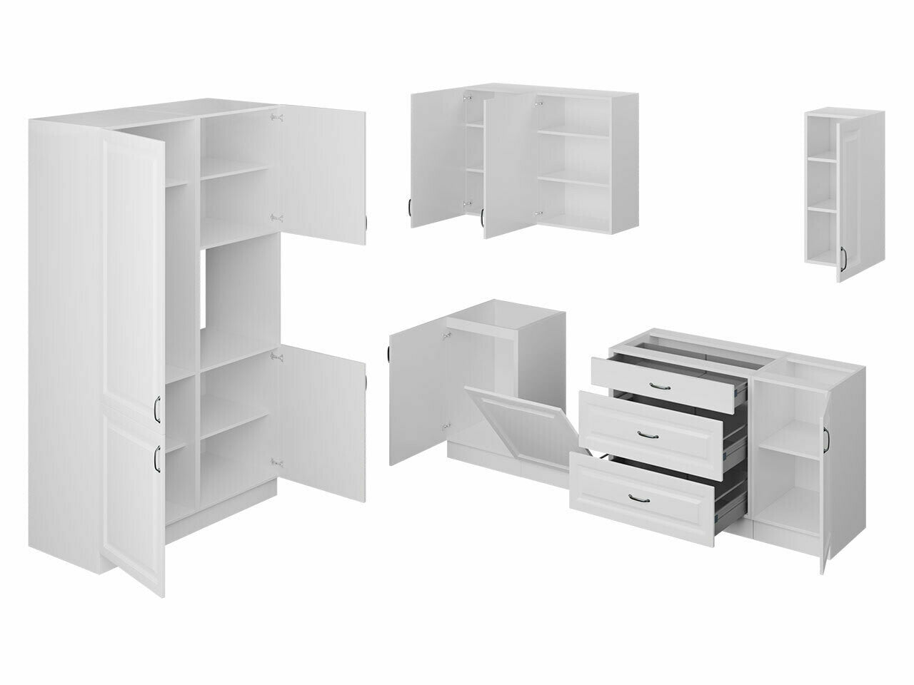 Modulopbygget køkkensæt Retro Grey 149