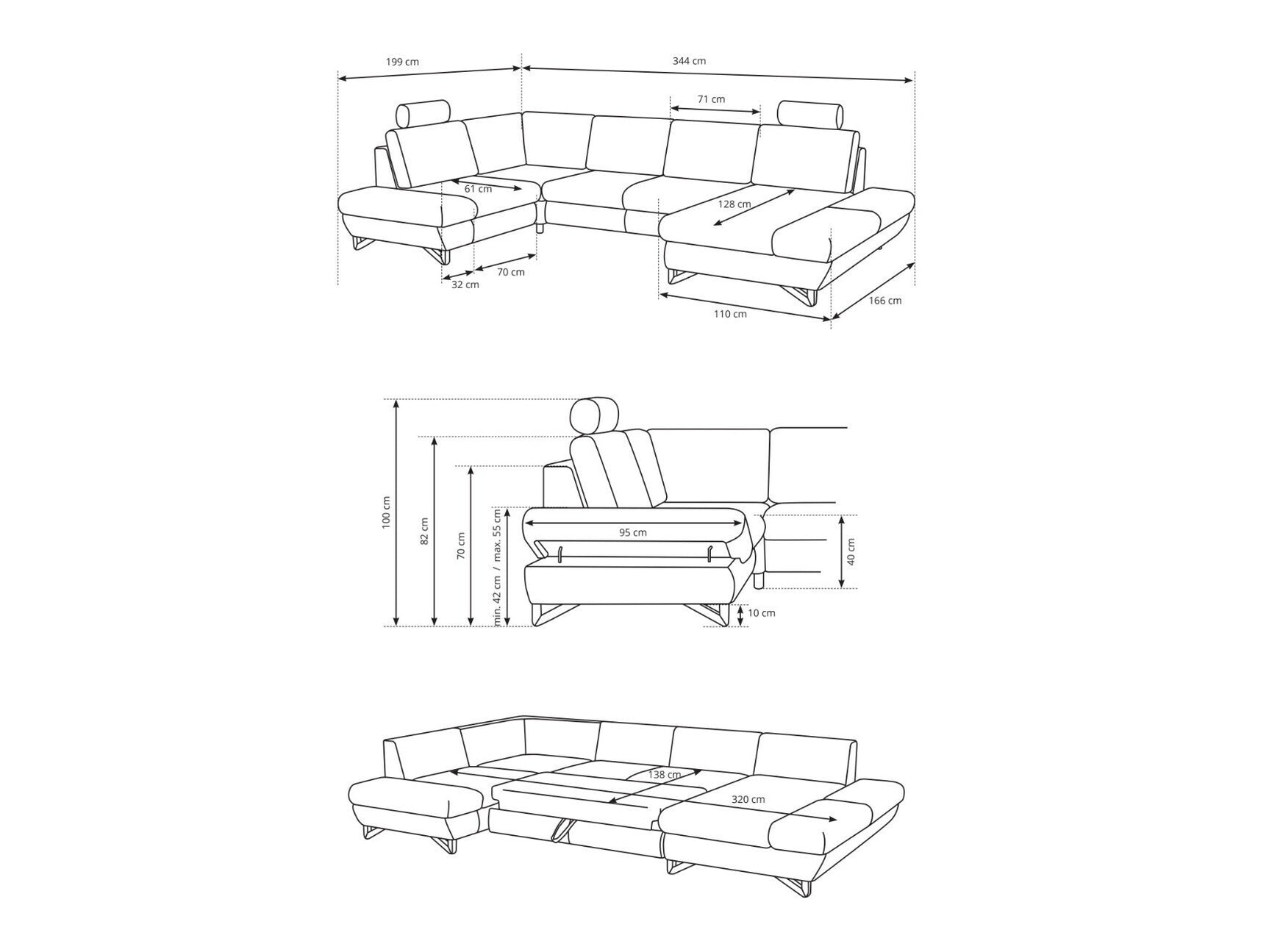 Hjørnesofa Kingston 169