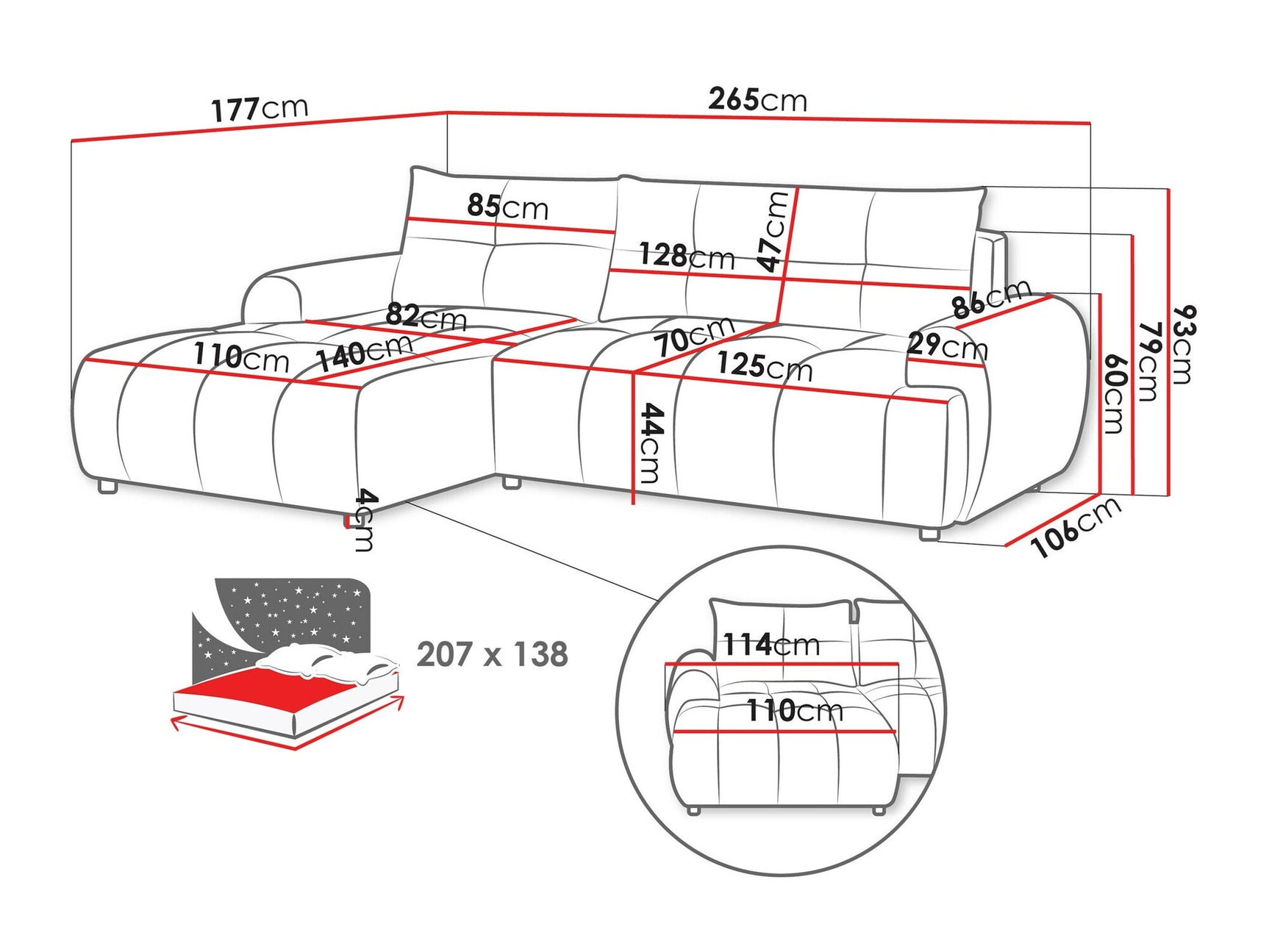 Hjørnesofa TrendyNest 104