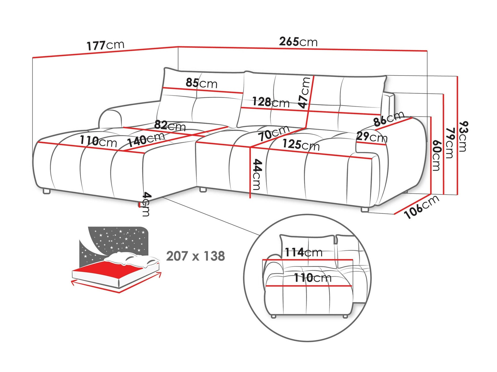 Hjørnesofa TrendyNest 104