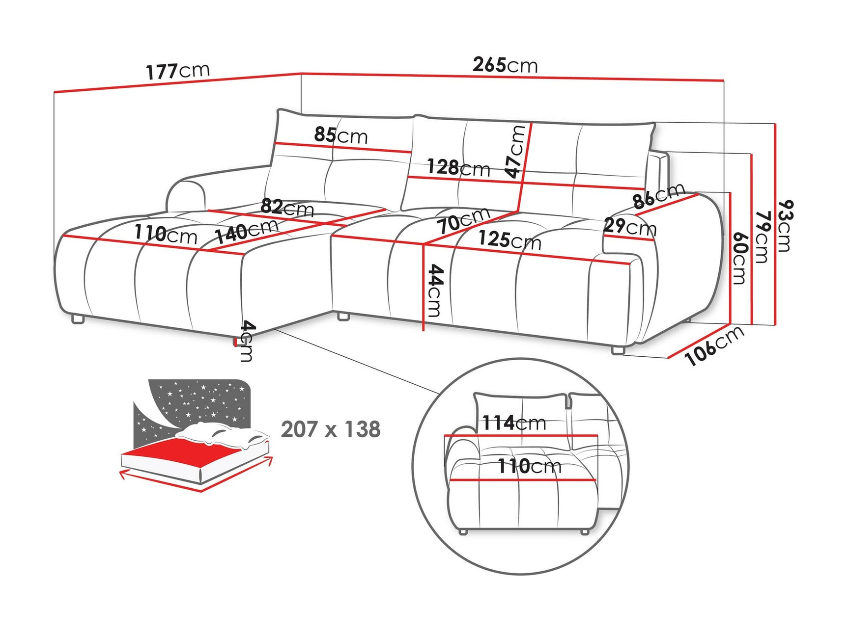 Hjørnesofa TrendyNest 104