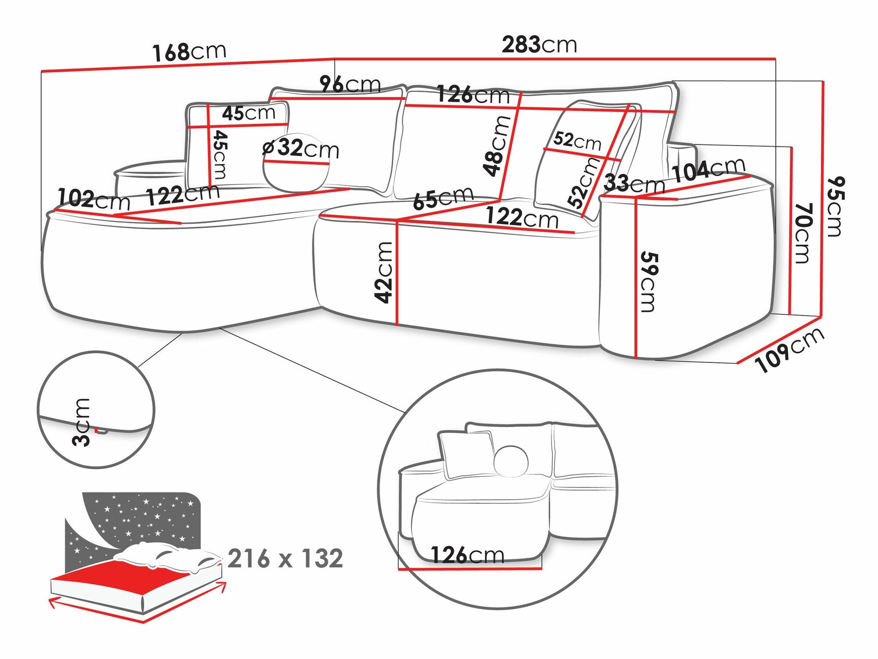 Corner sofa TrendyNest 112