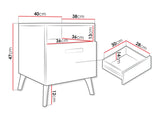 Bedside table Comfivo Teslomo 105