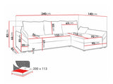 Hjørnesofa Memphis 104 3926944
