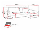 Hjørnesofa Memphis 130
