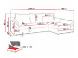 Hjørnesofa Memphis 130