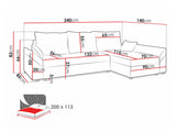 Hjørnesofa Memphis 130