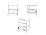 Sengebord Tortoli 108