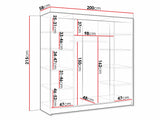 Wardrobe Closico 160 3941117
